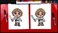 How to Draw Luke Skywalker Cartoon