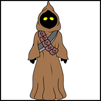 How to Draw a Jawa from Star Wars