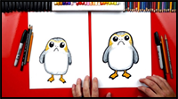 How To Draw a Porg From Star Wars + Artist Spotlight