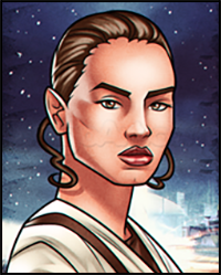 How to Draw Rey from Star Wars