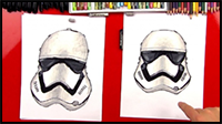 How To Draw A First Order Storm Trooper Helmet