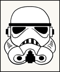 How to Draw a Stormtrooper Helmet – Really Easy Drawing Tutorial