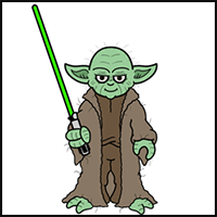 How to Draw Yoda from Star Wars