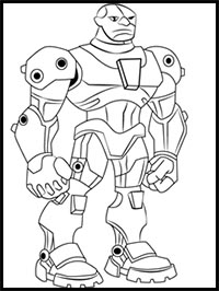 How to Draw Cyborg from Teen Titans