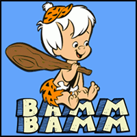 How to Draw Bamm-Bamm Rubble from The Flinstones in Easy to Follow Steps