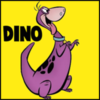 How to Draw Dino from The Flintstones with Easy Step by Step Drawing Lesson