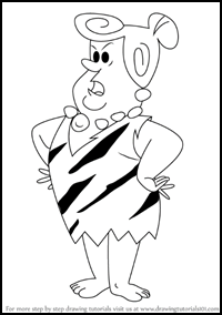 How to Draw Pearl Slaghoople from The Flintstones