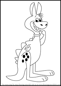 How to Draw Hoppy from The Flintstones