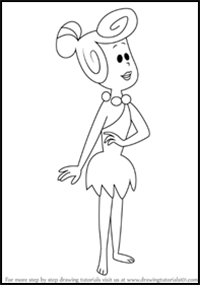 How to Draw Wilma Flintstone from The Flintstones