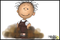 How to Draw Pig Pen from The Peanuts Movie