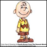 How to Draw Charlie Brown from The Peanuts Movie