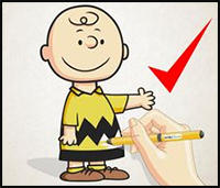 How to Draw Charlie Brown