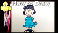 How to Draw Lucy from the Peanuts