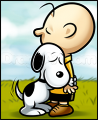 How to Draw Charlie Brown and Snoopy