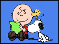 How to Draw Charlie Brown, Snoopy and Woodstock