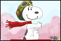 How to Draw Snoopy from The Peanuts Movie