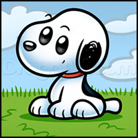 How to Draw Chibi Snoopy