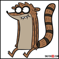 How to Draw Rigby | Regular Show