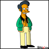 How to Draw Apu from The Simpsons Series