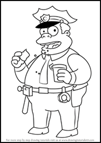 How to Draw Chief Clancy Wiggum from The Simpsons