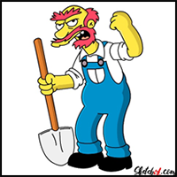 How to Draw Groundskeeper Willie