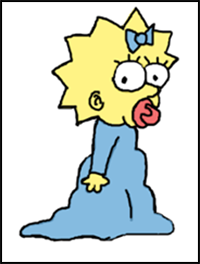 How to Draw Maggie Simpson