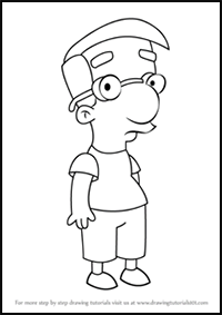 How to Draw Milhouse Van Houten from The Simpsons