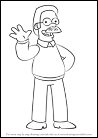 How to Draw Ned Flanders from The Simpsons