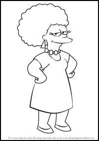 How to Draw Patty Bouvier from The Simpsons