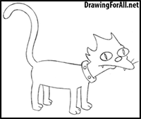 How to Draw Snowball from the Simpsons