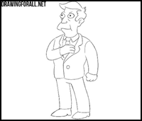 How to Draw Seymour Skinner Step by Step