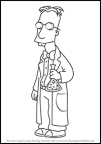 How to Draw Professor Frink from The Simpsons