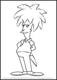 How to Draw Sideshow Bob Terwilliger from The Simpsons