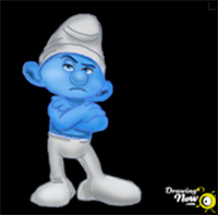 How to Draw Grouchy from The Smurfs