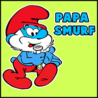 How to Draw Papa Smurf from The Smurfs with Easy Step by Step Drawing Tutorial