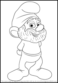 How to Draw Papa Smurf from The Smurfs
