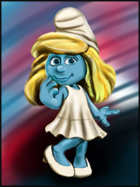 How to Draw Smurfette from The Smurfs
