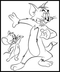 How to Draw Tom and Jerry Cartoon Characters : Drawing ...