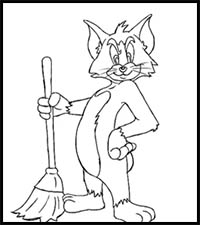 How to Draw Tom and Jerry Cartoon Characters : Drawing Tutorials & Drawing  & How to Draw Tom and Jerry Illustrations Drawing Lessons Step by Step  Techniques for Cartoons & Illustrations