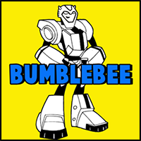 How to Draw BumbleBee from Transformers with Step by Step Drawing Tutorial for Kids
