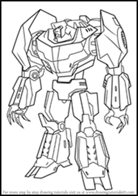 How to Draw Transformers Characters : Drawing Tutorials & Drawing & How to Draw  Transformers Illustrations Drawing Lessons Step by Step Techniques for  Cartoons & Illustrations