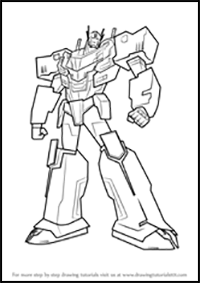 How to Draw Transformers Characters : Drawing Tutorials & Drawing & How to Draw  Transformers Illustrations Drawing Lessons Step by Step Techniques for  Cartoons & Illustrations