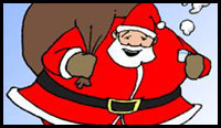 How to Draw Santa Clause for Christmas