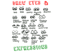 Drawing Cartoon Facial Expressions : How to Draw Eyes Expressions in Cartooning Part 1