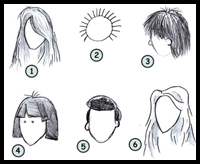How to Draw Funny Cartoons Hair