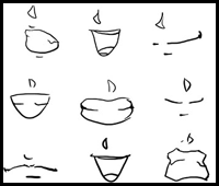 How to draw mouths by tokatoka on DeviantArt