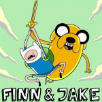 How to Draw Jake and Finn on an Adventure with a Hand Sword
