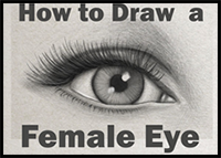 Learn How to Draw an Eye (Realistic Female Eye) Step by Step Drawing Tutorial