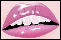 How to Draw Sexy Lips with Vector Tools