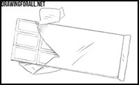 how to draw a Chocolate bar
